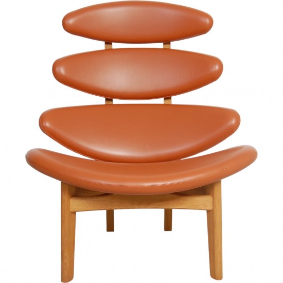 For Sale | Poul M. Volther Corona chair in cognac aniline leather